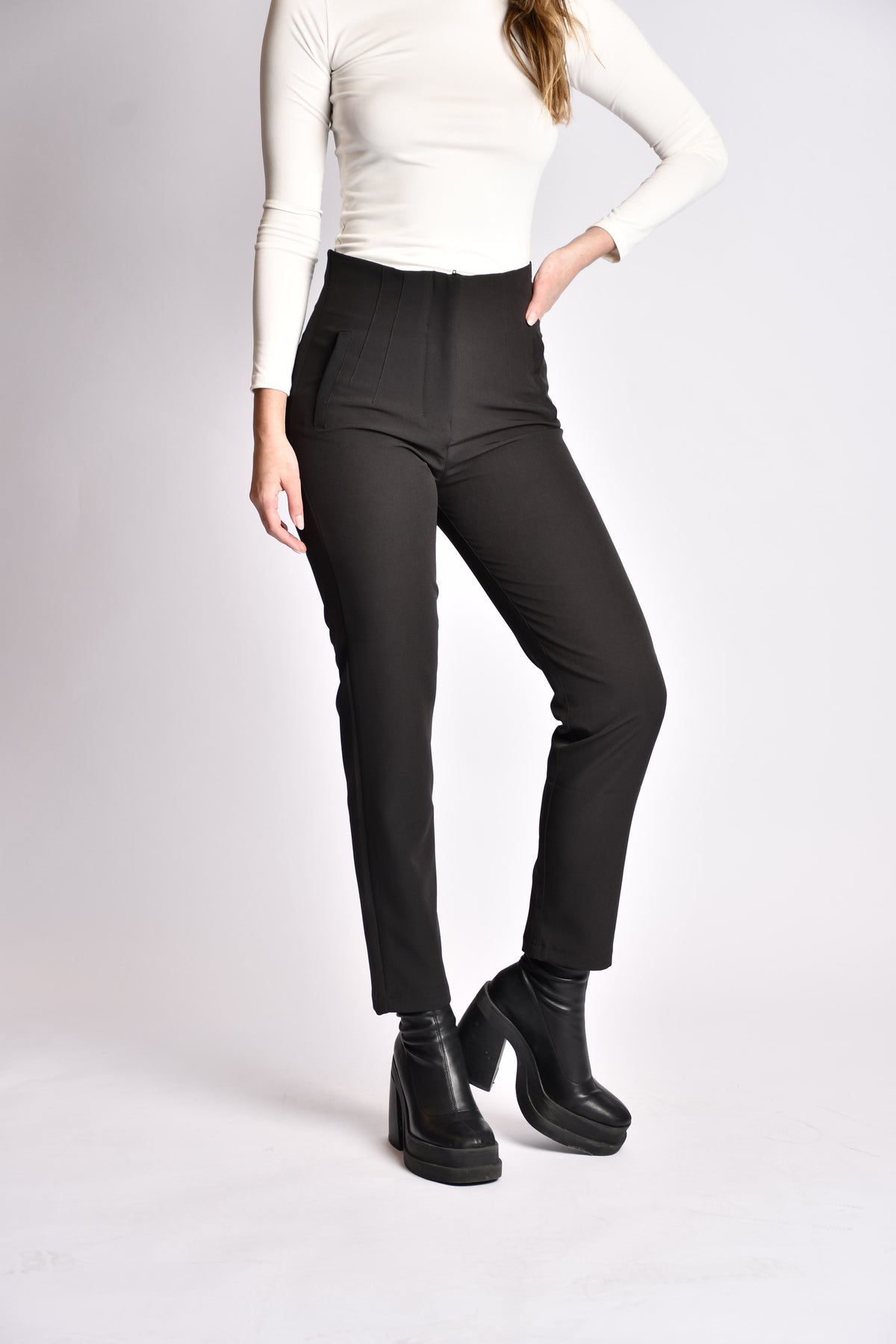 Black control pant