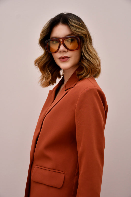Terracotta Oversized Blazer