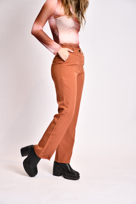 Paula terracotta trousers