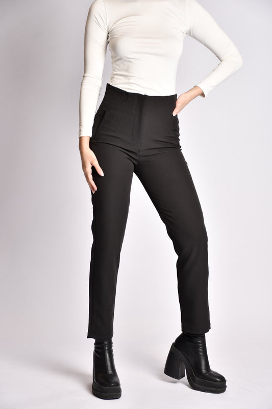 Black control pant