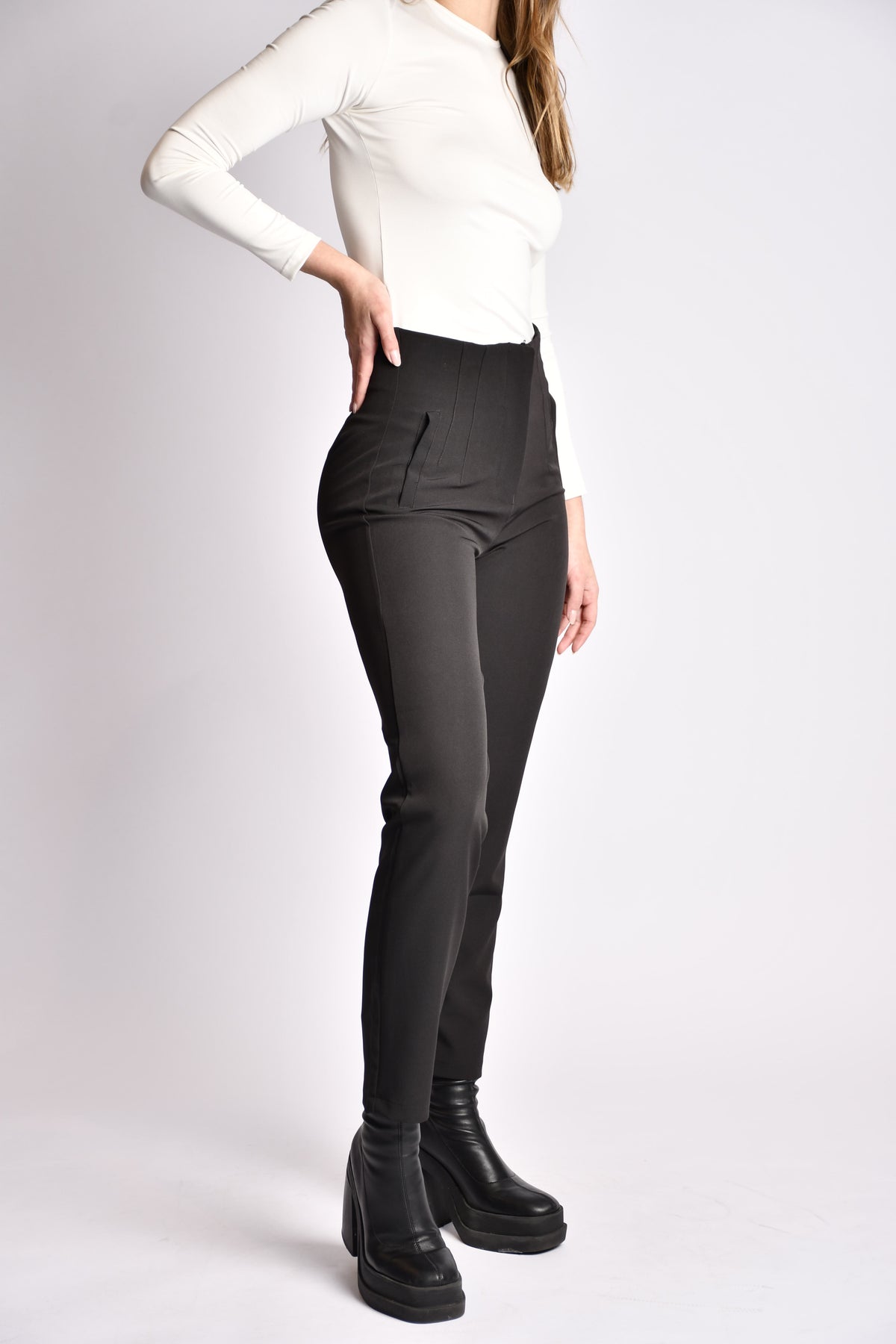 Black control pant
