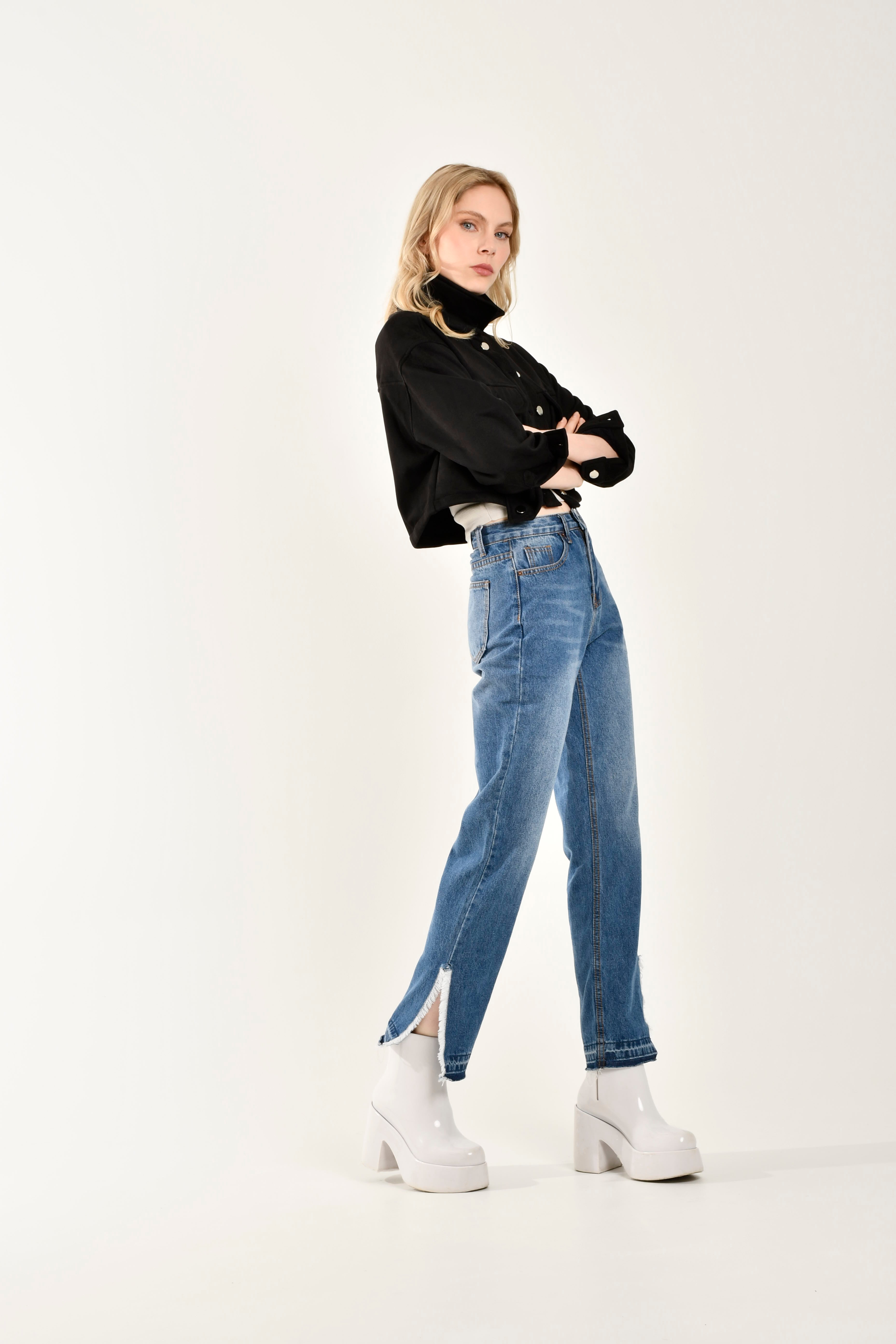 Cazadora efecto ante