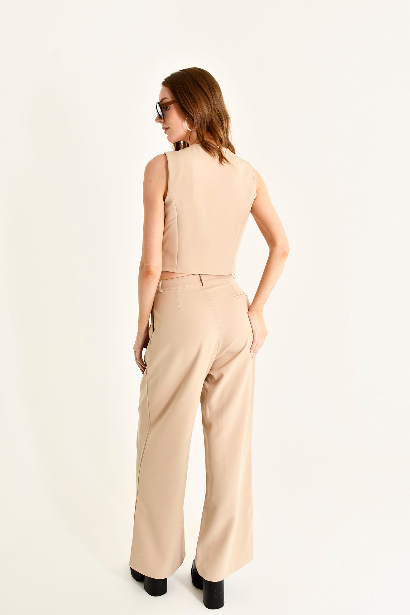 Pantalón Pinza beige
