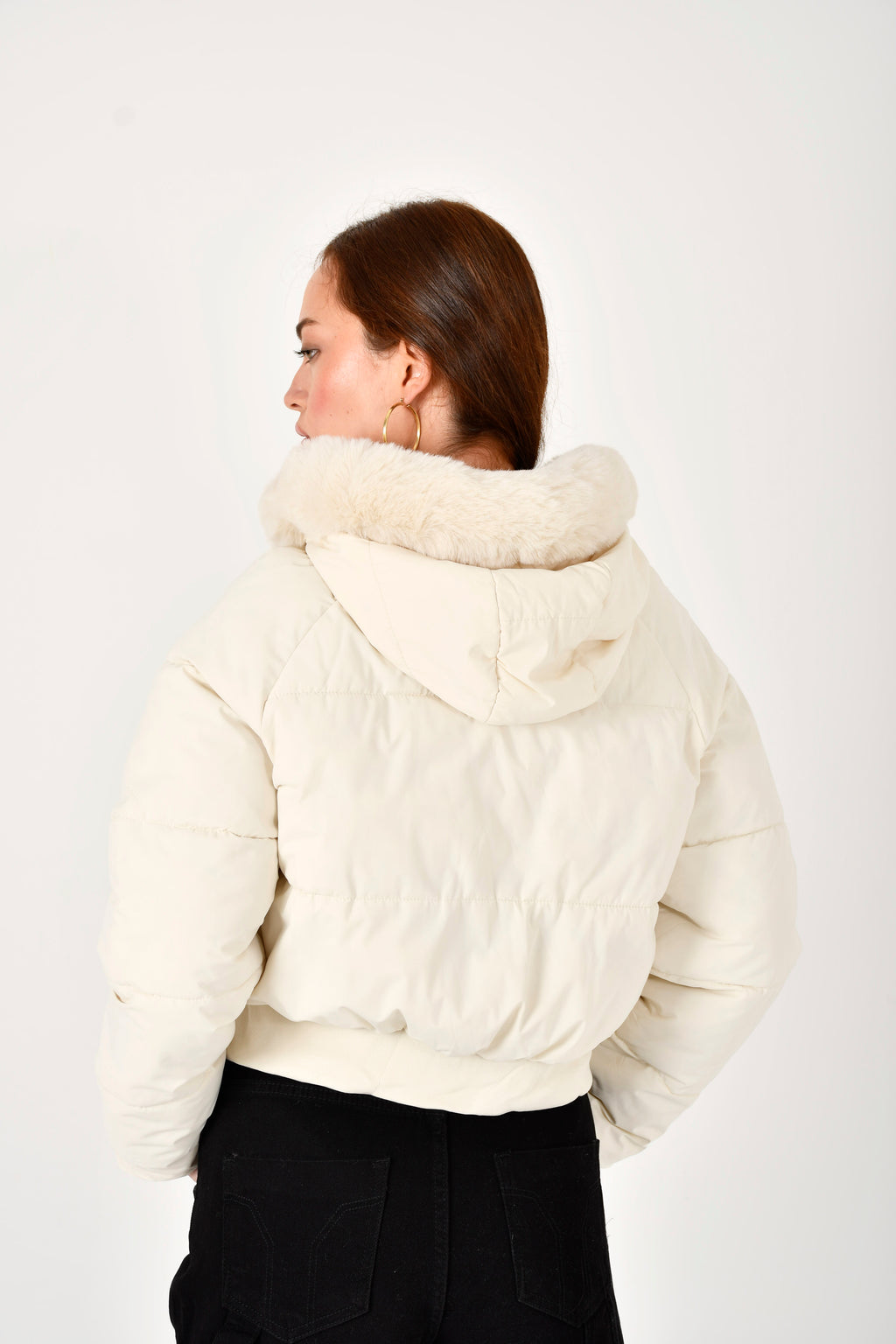 Cazadora impermeable corta